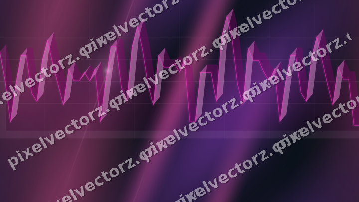 Nahtloser Neon Diagramm Hintergrund in Magenta und Violett