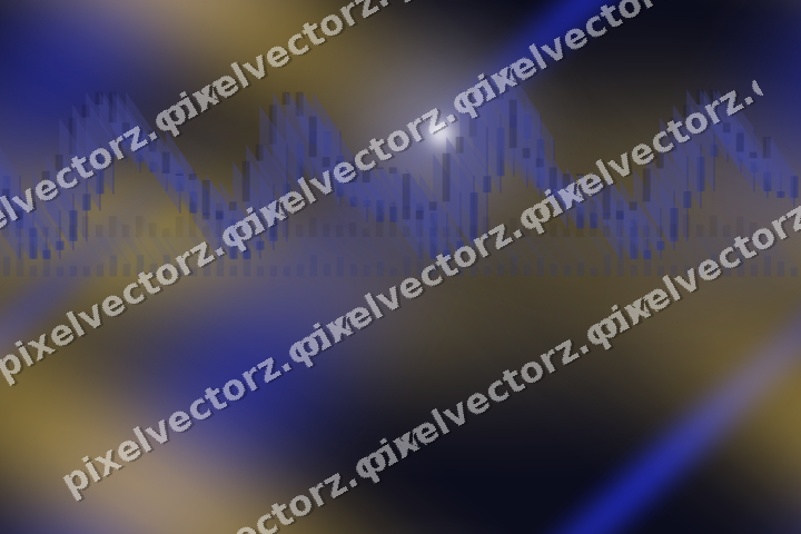 Nahtloser Neon Diagramm Hintergrund in Blau und Bernstein