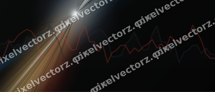 Leuchtender Neon Diagramm Hintergrund in Blau und Rot
