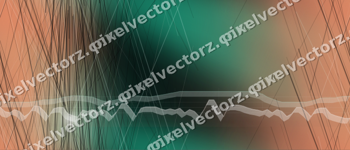 Nahtloser Neon Diagramm Hintergrund in Grün und Orange