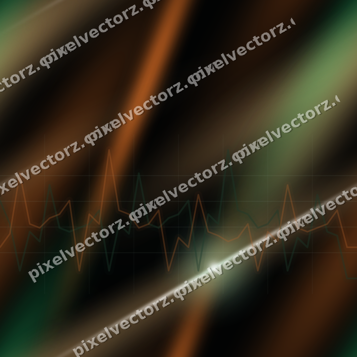 Nahtloser Neon Diagramm Hintergrund in Grün und Orange