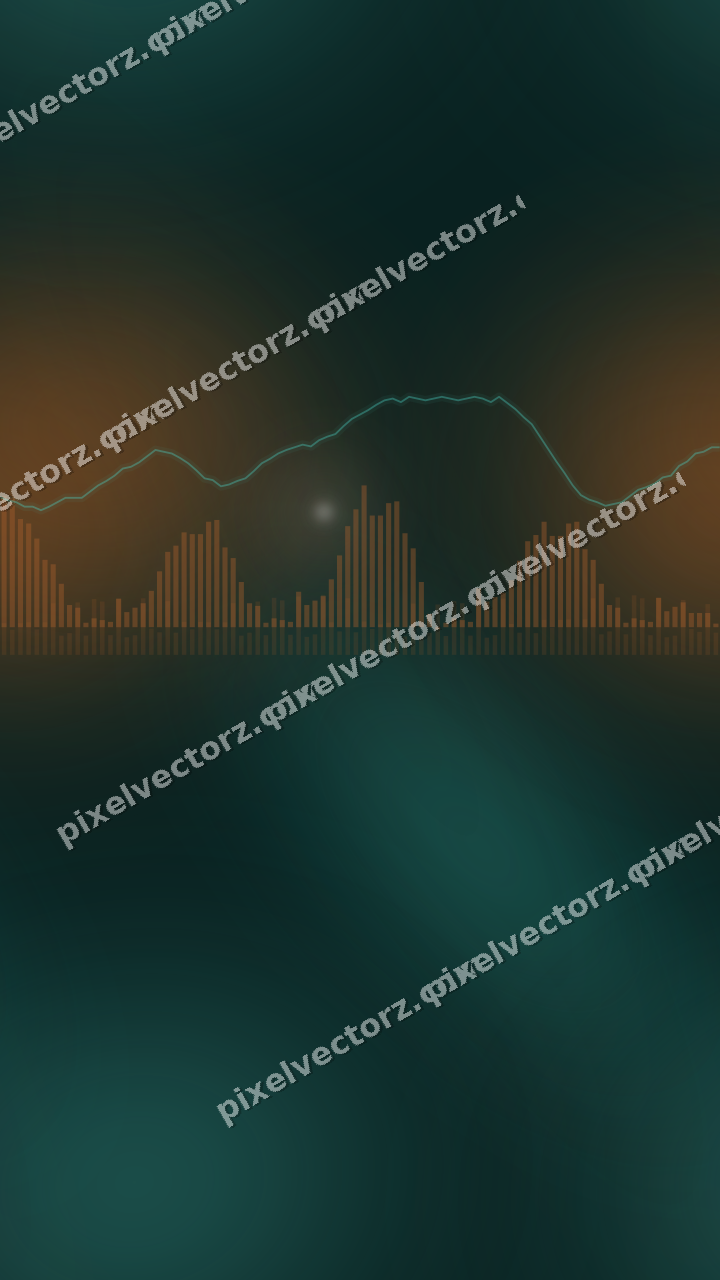 Nahtloser Neon Diagramm Hintergrund in Orange und Petrol