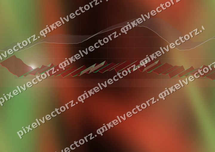 Nahtloser Neon Diagramm Hintergrund in Rot und Orange