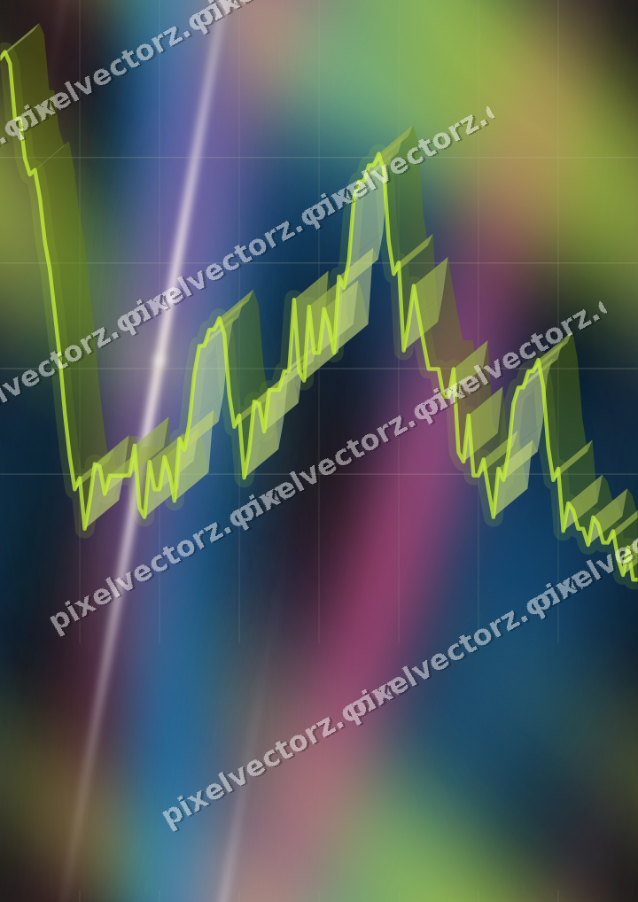 Nahtloser Neon Diagramm Hintergrund in Limette und Bernstein