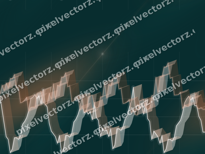 Nahtloser Neon Diagramm Hintergrund in Orange und Petrol