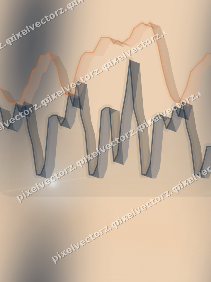 Nahtloser Pastell Diagramm Hintergrund in Dunkelblau und Orange