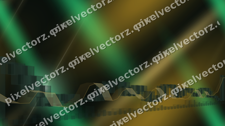 Nahtloser Neon Diagramm Hintergrund in Grün und Bernstein