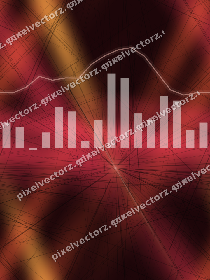 Nahtloser Neon Diagramm Hintergrund in Orange und Bernstein