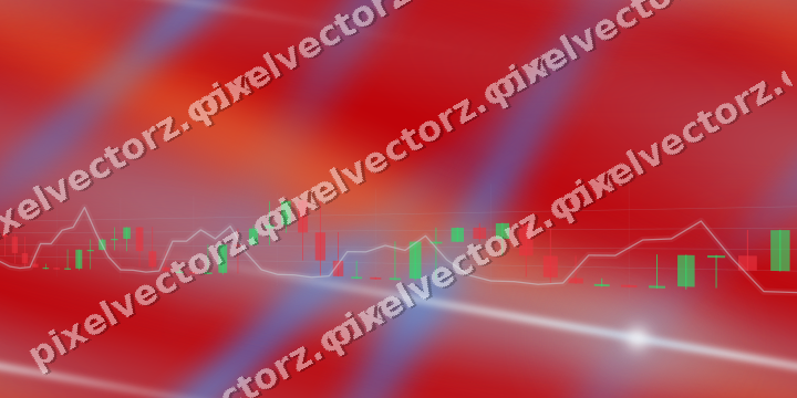 Nahtloser Neon Diagramm Hintergrund in Blau und Rot