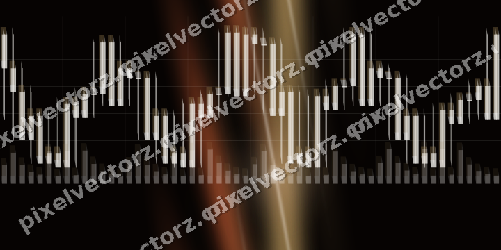 Nahtloser Neon Diagramm Hintergrund in Orange und Bernstein