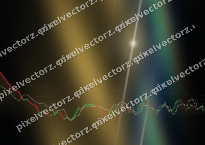 Nahtloser Neon Diagramm Hintergrund in Bernstein und Grün