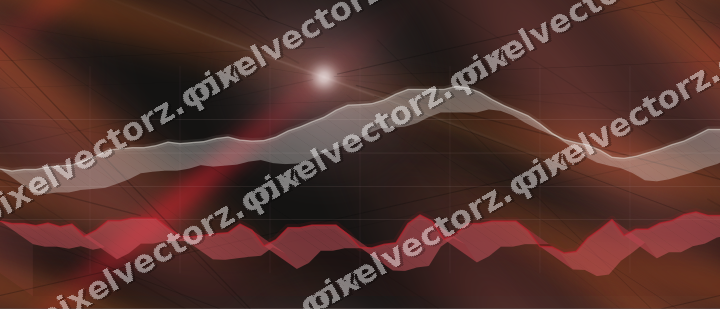 Nahtloser Neon Diagramm Hintergrund in Rot und Bernstein