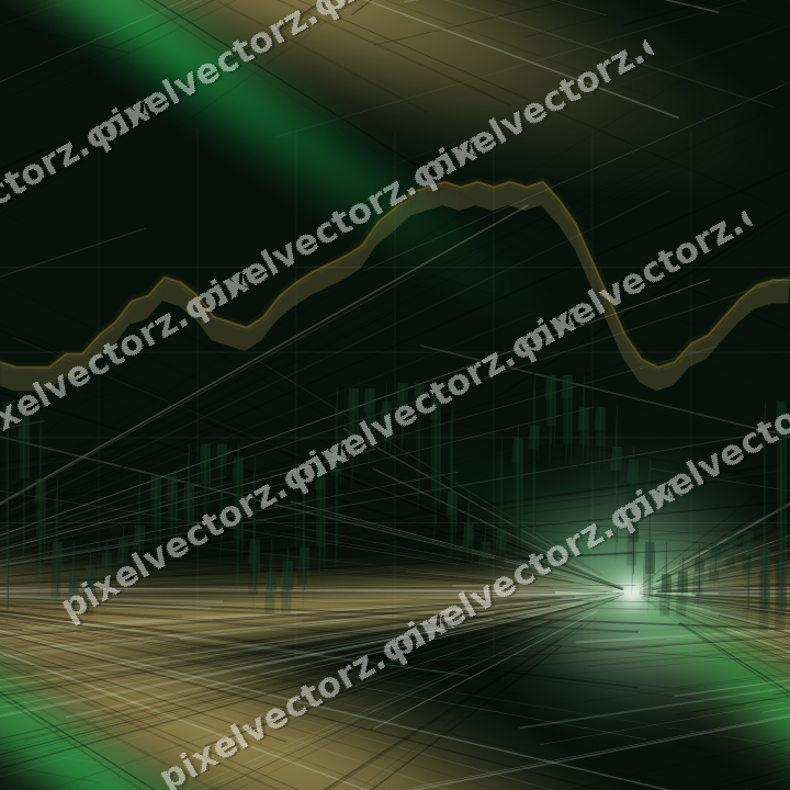 Nahtloser Neon Diagramm Hintergrund in Grün und Bernstein