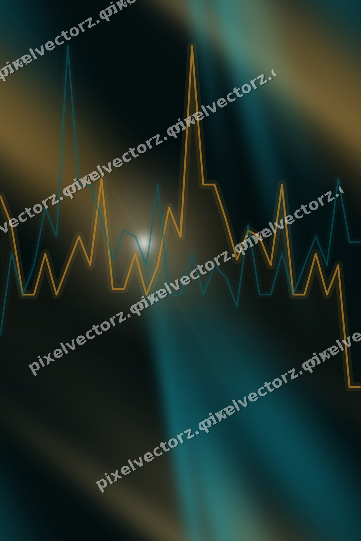 Nahtloser Neon Diagramm Hintergrund in Bernstein und Petrol