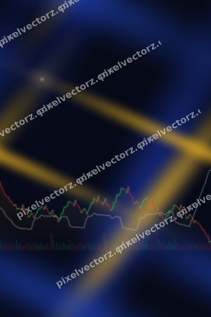 Nahtloser Neon Diagramm Hintergrund in Bernstein und Blau