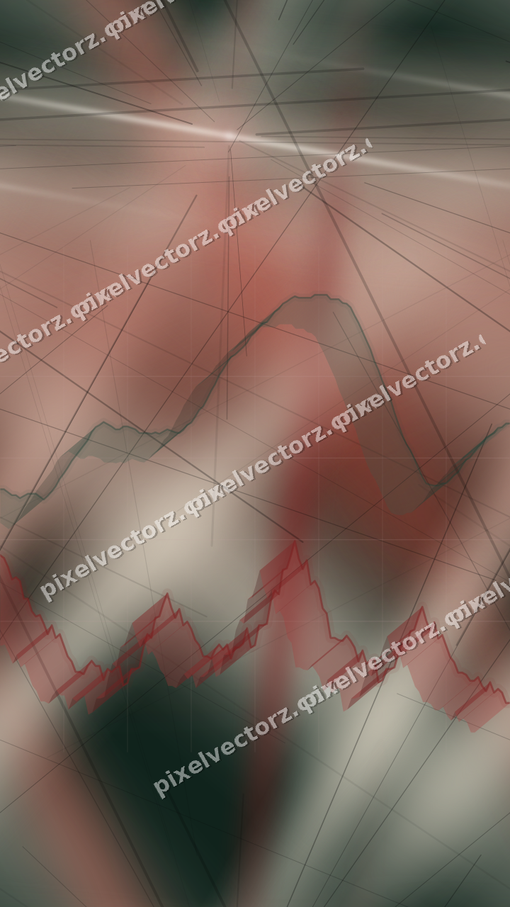 Nahtloser Neon Diagramm Hintergrund in Dunkelrot und Dunkelgrün