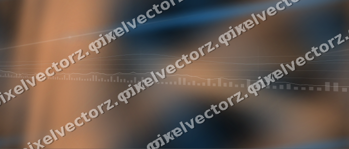 Nahtloser Neon Diagramm Hintergrund in Blau und Orange