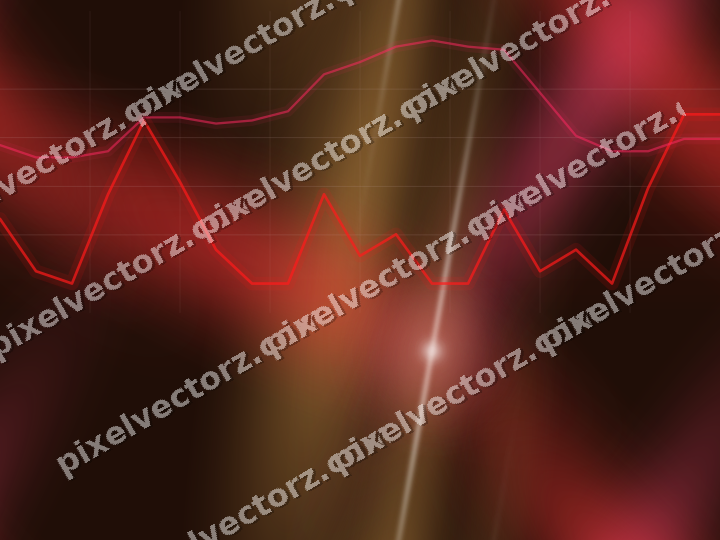 Nahtloser Neon Diagramm Hintergrund in Rot und Orange