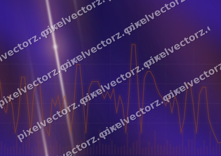 Nahtloser Neon Diagramm Hintergrund in Orange und Blau