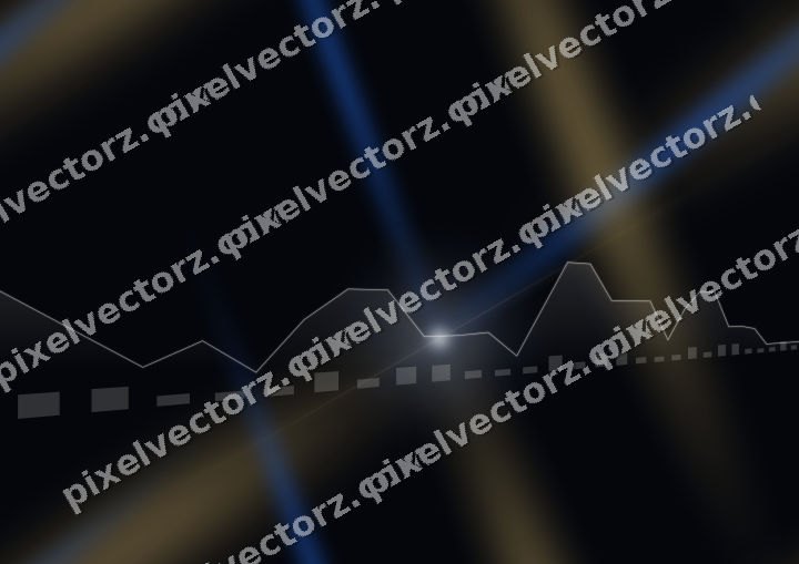 Nahtloser Neon Diagramm Hintergrund in Blau und Bernstein