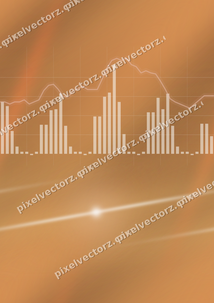 Nahtloser Neon Diagramm Hintergrund in Orange und Bernstein