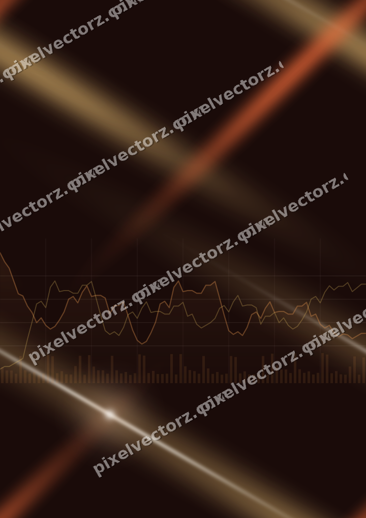 Nahtloser Neon Diagramm Hintergrund in Orange und Bernstein