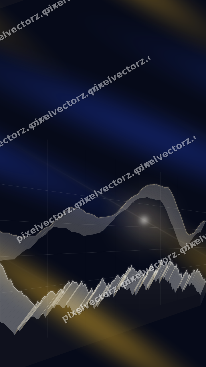 Nahtloser Neon Diagramm Hintergrund in Bernstein und Blau