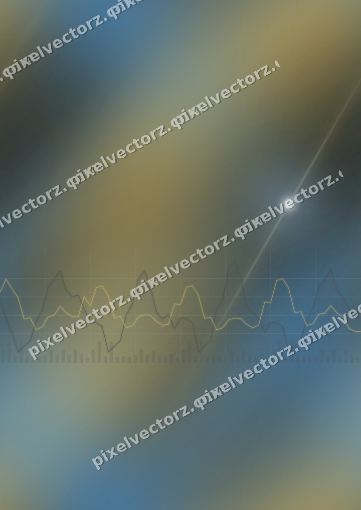 Nahtloser Neon Diagramm Hintergrund in Blau und Bernstein