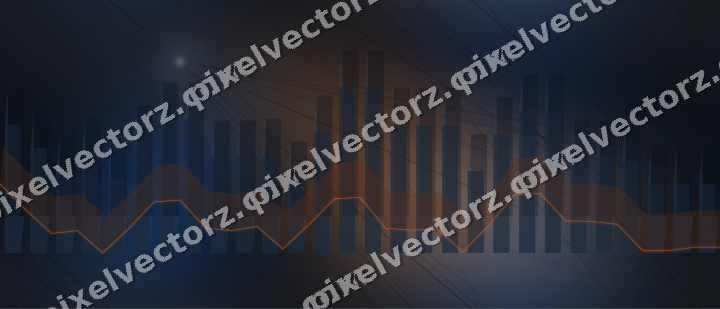 Nahtloser Neon Diagramm Hintergrund in Blau und Orange