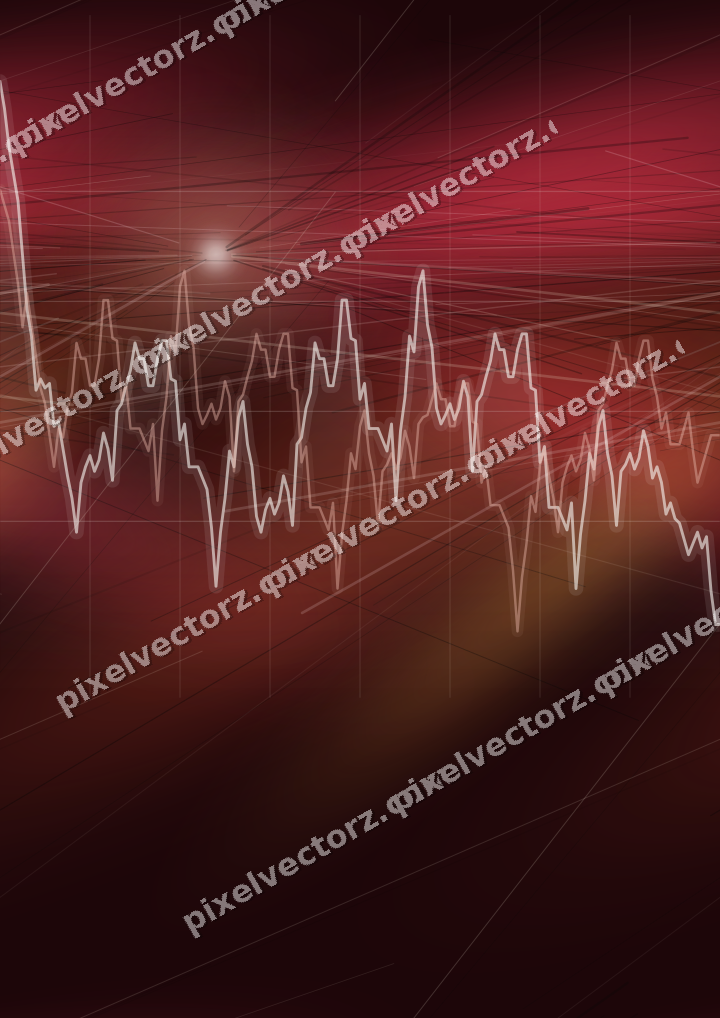 Nahtloser Neon Diagramm Hintergrund in Orange und Bernstein