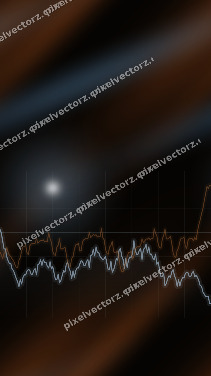 Nahtloser Neon Diagramm Hintergrund in Blau und Orange