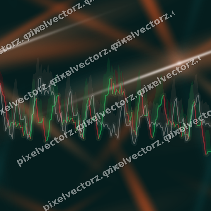 Nahtloser Neon Diagramm Hintergrund in Orange und Petrol