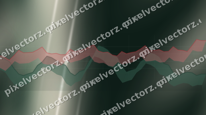 Nahtloser Neon Diagramm Hintergrund in Dunkelgrün und Rot