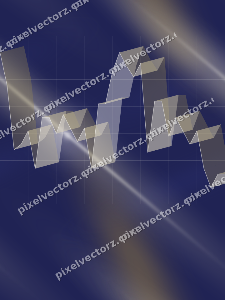 Nahtloser Neon Diagramm Hintergrund in Dunkelblau und Bernstein