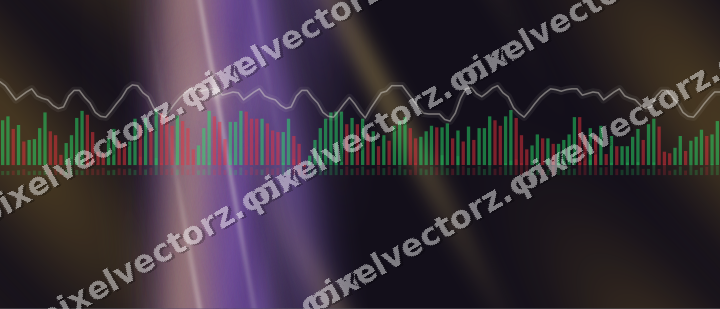 Nahtloser Neon Diagramm Hintergrund in Bernstein und Violett