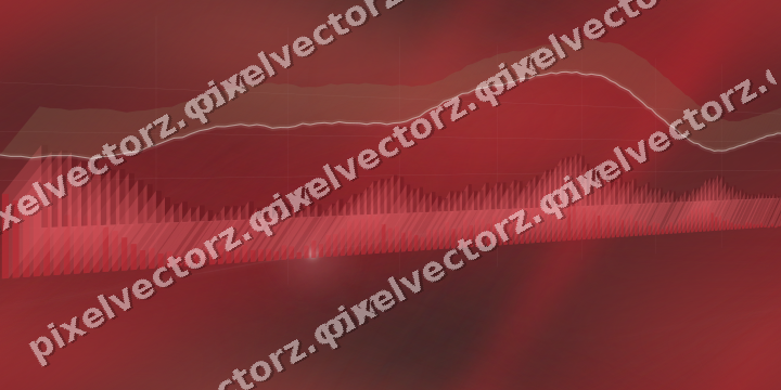Nahtloser Neon Diagramm Hintergrund in Rot und Blassbernstein