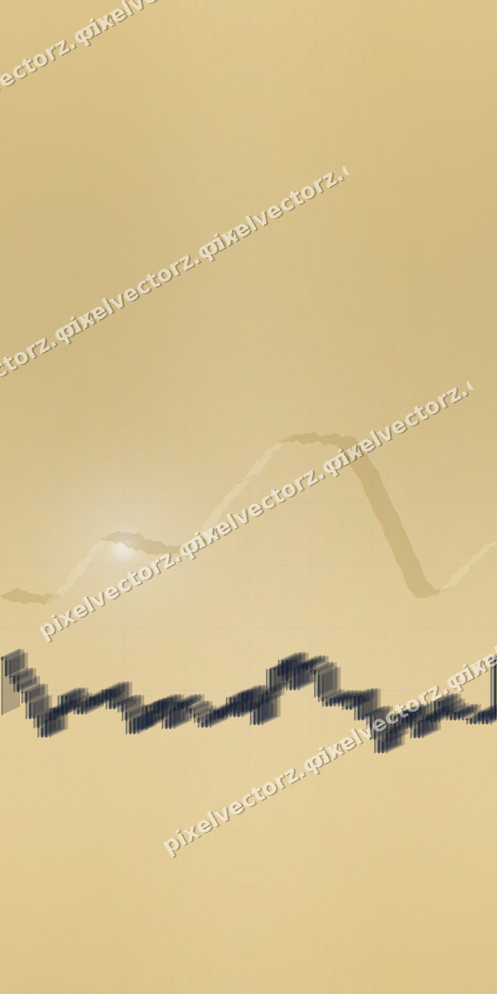 Nahtloser Pastell Diagramm Hintergrund in Dunkelblau und Bernstein