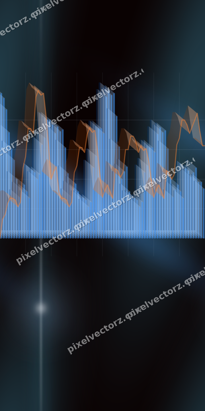 Nahtloser Neon Diagramm Hintergrund in Blau und Rot