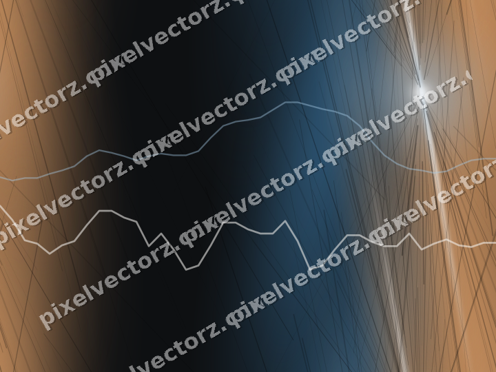 Nahtloser Neon Diagramm Hintergrund in Blau und Orange