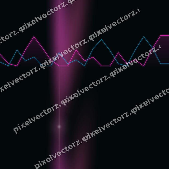 Nahtloser Neon Diagramm Hintergrund in Magenta und Violett