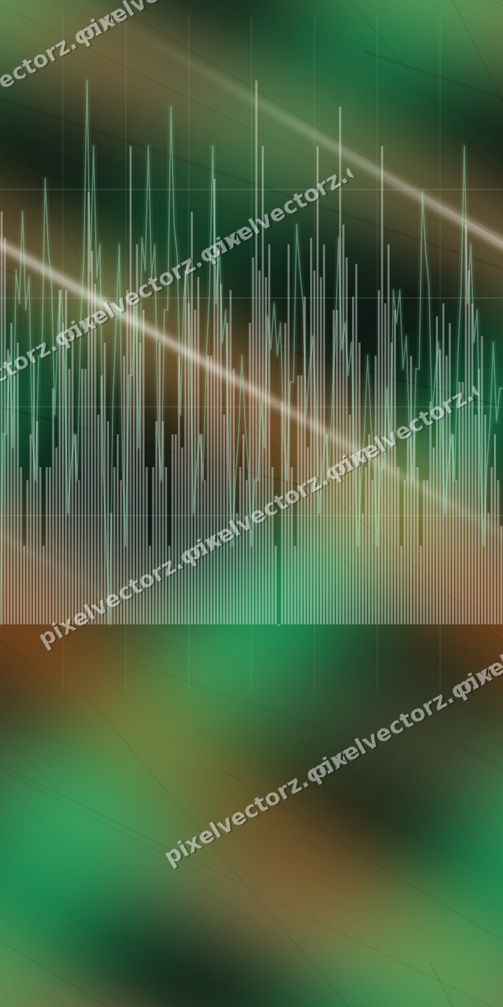 Nahtloser Neon Diagramm Hintergrund in Grün und Orange