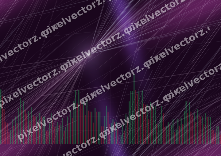 Nahtloser Neon Diagramm Hintergrund in Violett und Blau