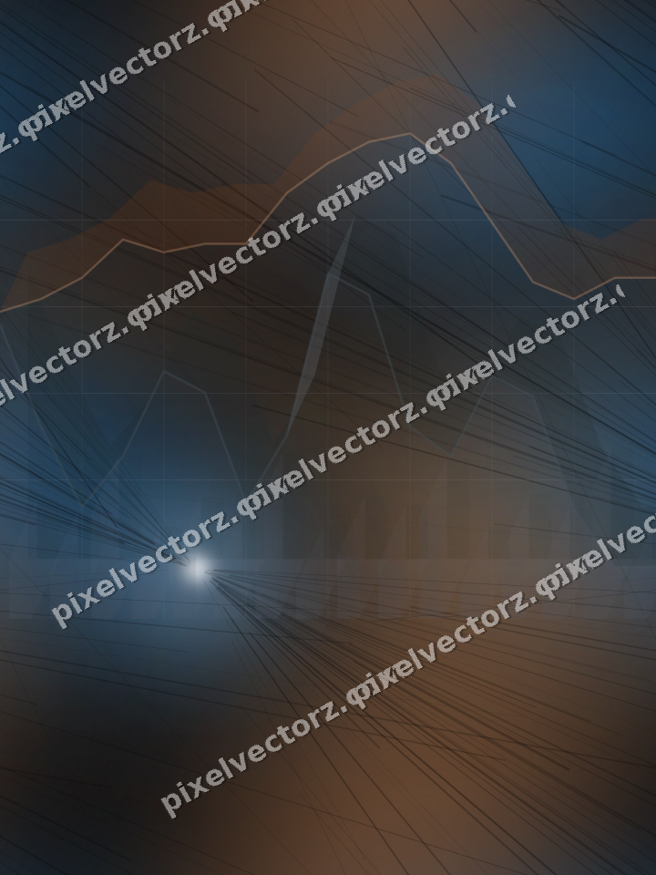 Nahtloser Neon Diagramm Hintergrund in Blau und Orange