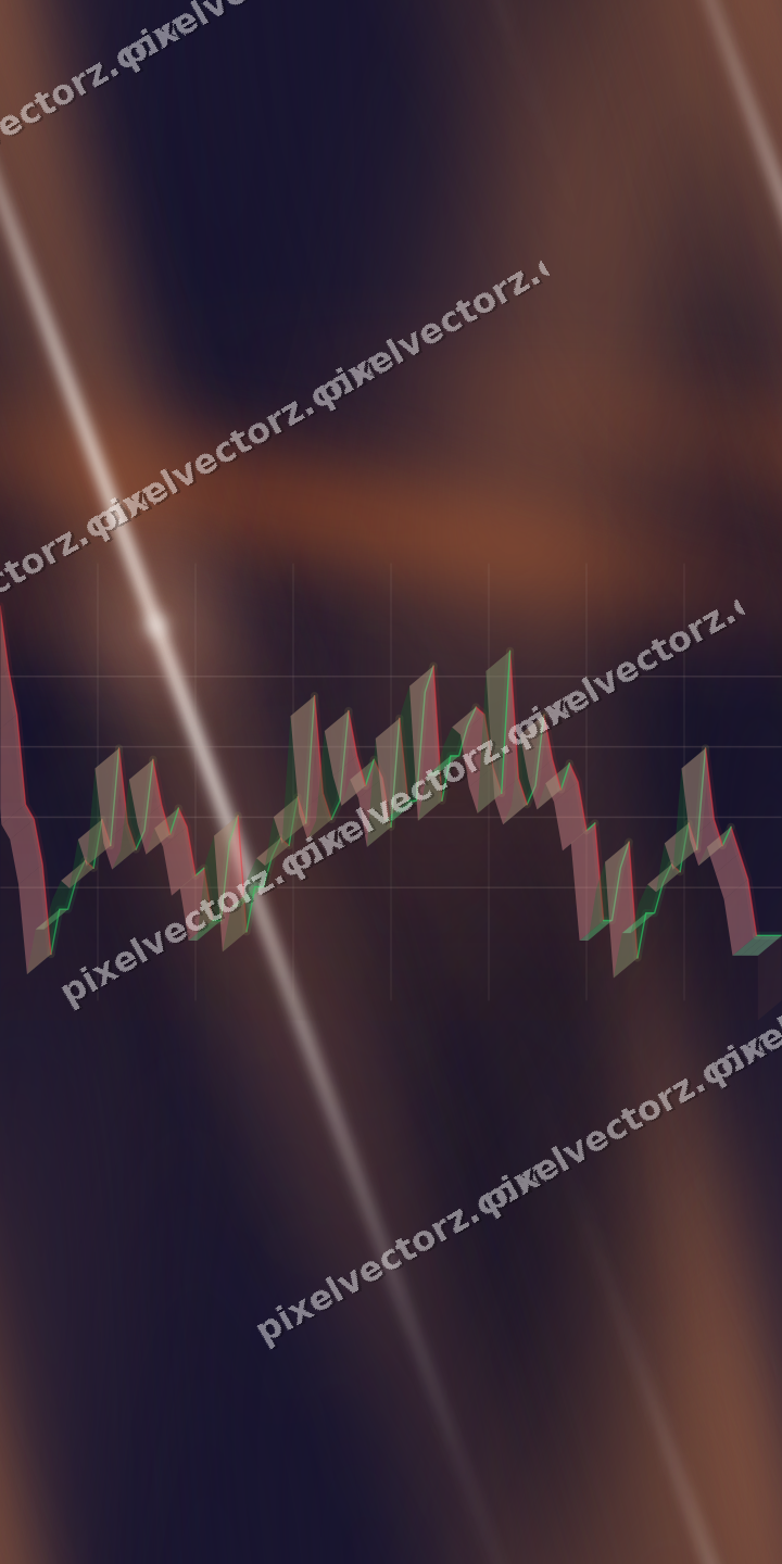 Nahtloser Neon Diagramm Hintergrund in Orange und Blau