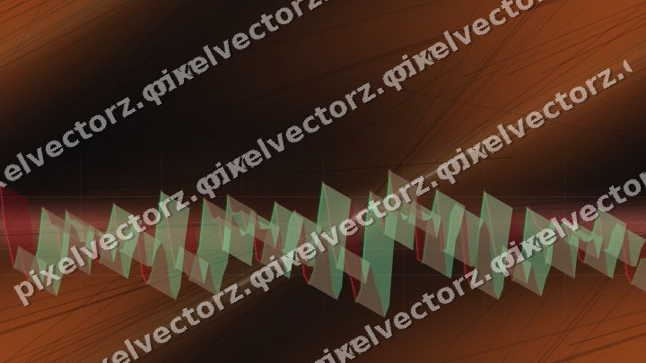 Nahtloser Neon Diagramm Hintergrund in Rot und Bernstein
