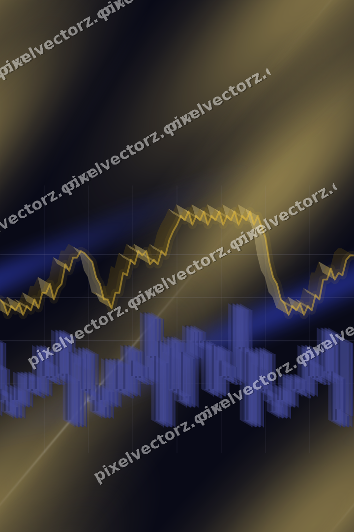 Nahtloser Neon Diagramm Hintergrund in Blau und Bernstein