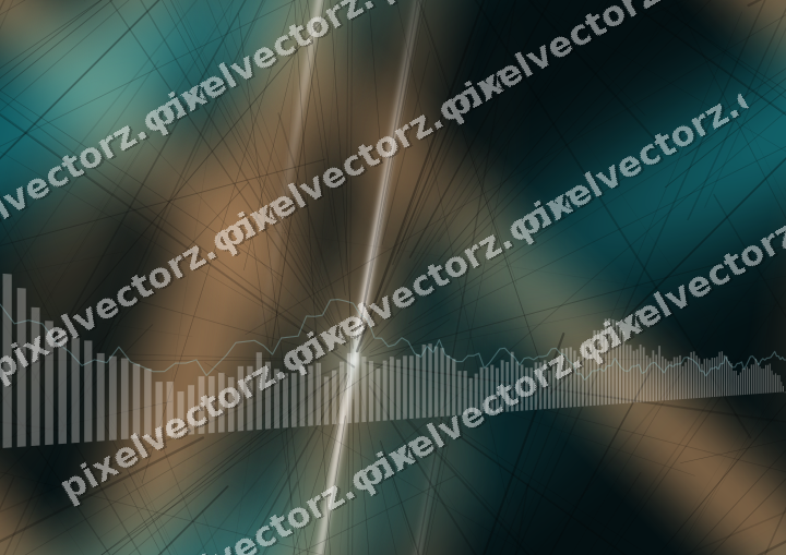 Nahtloser Neon Diagramm Hintergrund in Petrol und Orange