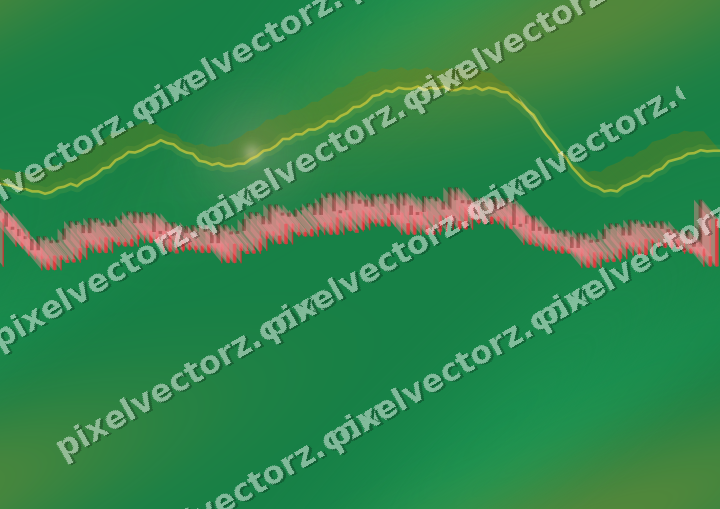Nahtloser Neon Diagramm Hintergrund in Rot und Orange