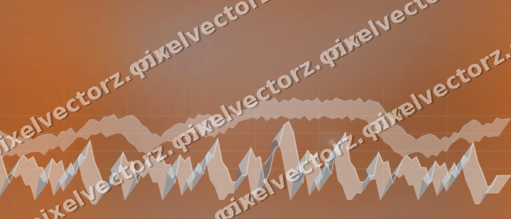 Nahtloser Neon Diagramm Hintergrund in Blau und Orange