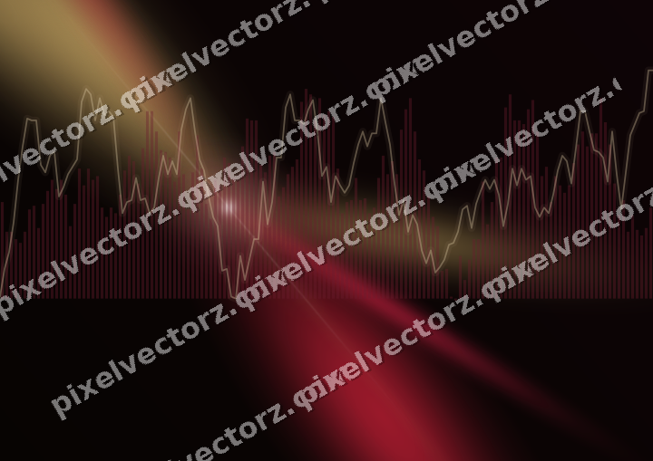 Leuchtender Neon Diagramm Hintergrund in Rosa und Rot